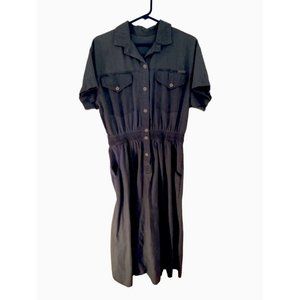 vintage Dream brand blue denim chambray dress Cottage Core